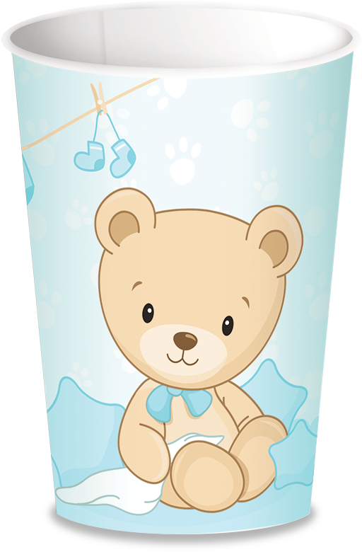 Foto Copo Baby Shower Ursinho - Teddy Bear (990x990), Png Download