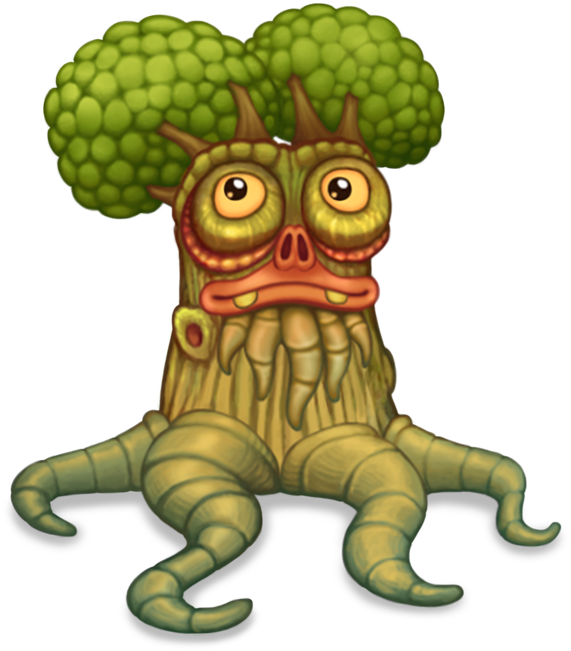 Oaktopus - My Singing Monsters Oaktopus (1131x1500), Png Download