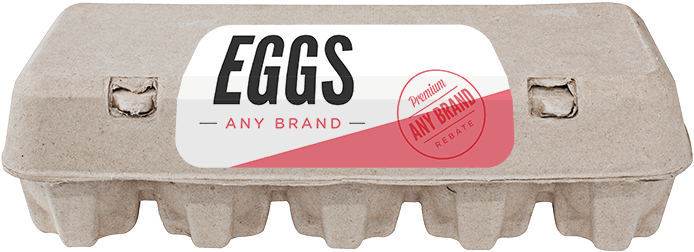 One Dozen Eggs - Bread From Walmart Barcode (700x261), Png Download