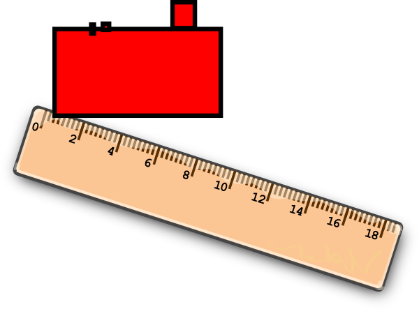 Ruler Clkercom Test 1 Clip Art At Vector Online Clipart - Ruler Clip Art (600x443), Png Download