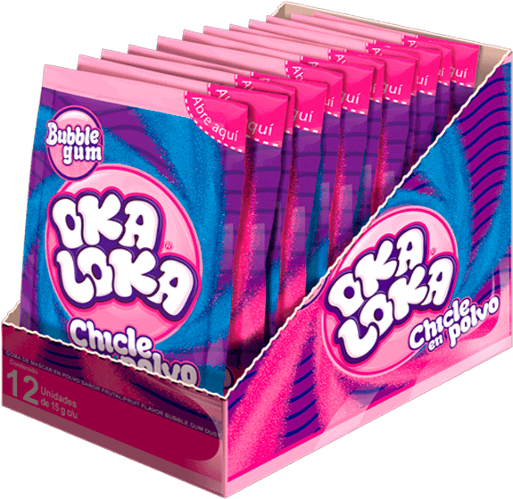Chicle En Polvo Experiencia De Otro Mundo, Ideal Para - Chicle En Polvo Oka Loka Precio (640x568), Png Download