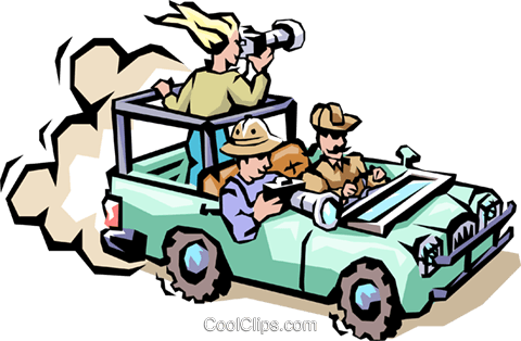Safari Jeep Royalty Free Vector Clip Art Illustration - Safari Jeep Clipart (480x314), Png Download