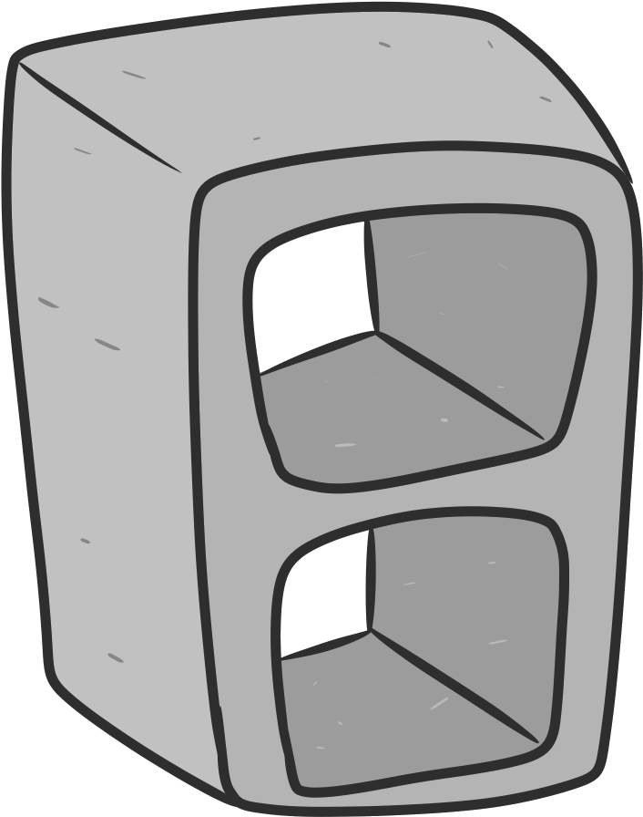 Ast-cinderblock - Portable Network Graphics (900x1000), Png Download