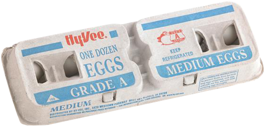 Hy-vee Grade A Medium Eggs - Grade A Medium Eggs (600x287), Png Download