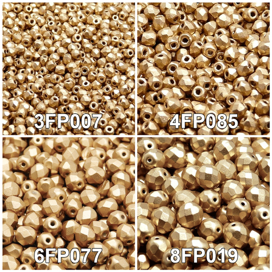 Czech Fire Polished Glass Beads Set Round 3mm, 4mm, - Fire-polished Beads 600 Pcs Czech Fire-polished Faceted (1200x895), Png Download