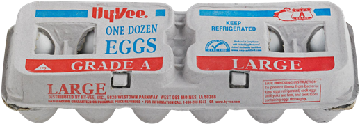 Hy-vee Grade A Large Eggs - Hy Vee Large Eggs (600x206), Png Download