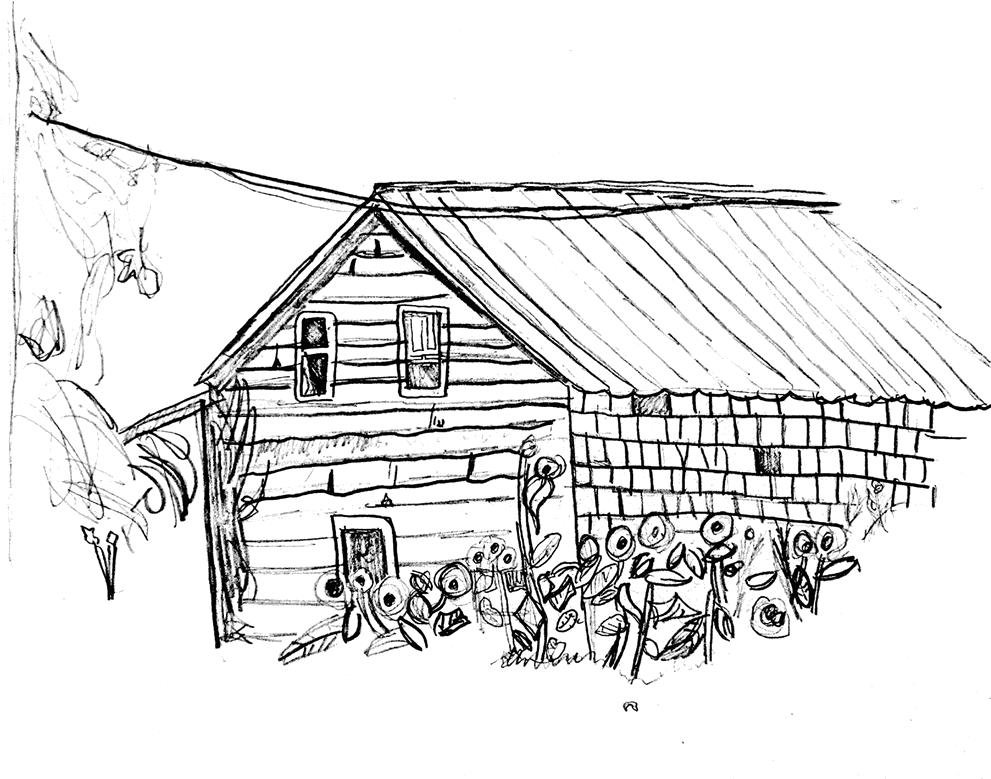 About The Post Office On Wolfe Island - House (1000x778), Png Download