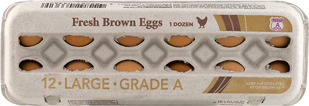 Large Brown Eggs, Store Brand - Egg (750x750), Png Download