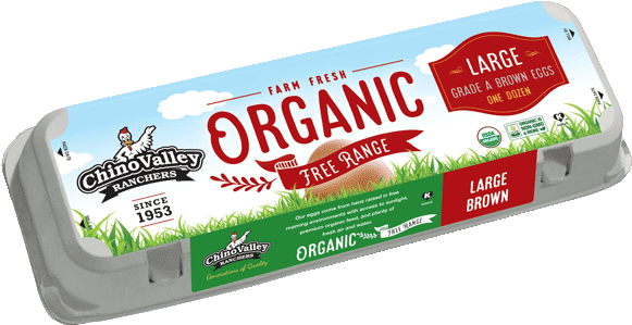 Large - Chino Valley Organic Brown Eggs, Large, Grade (600x318), Png Download