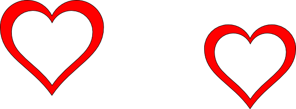 Hearts Space - Clip Art (600x222), Png Download