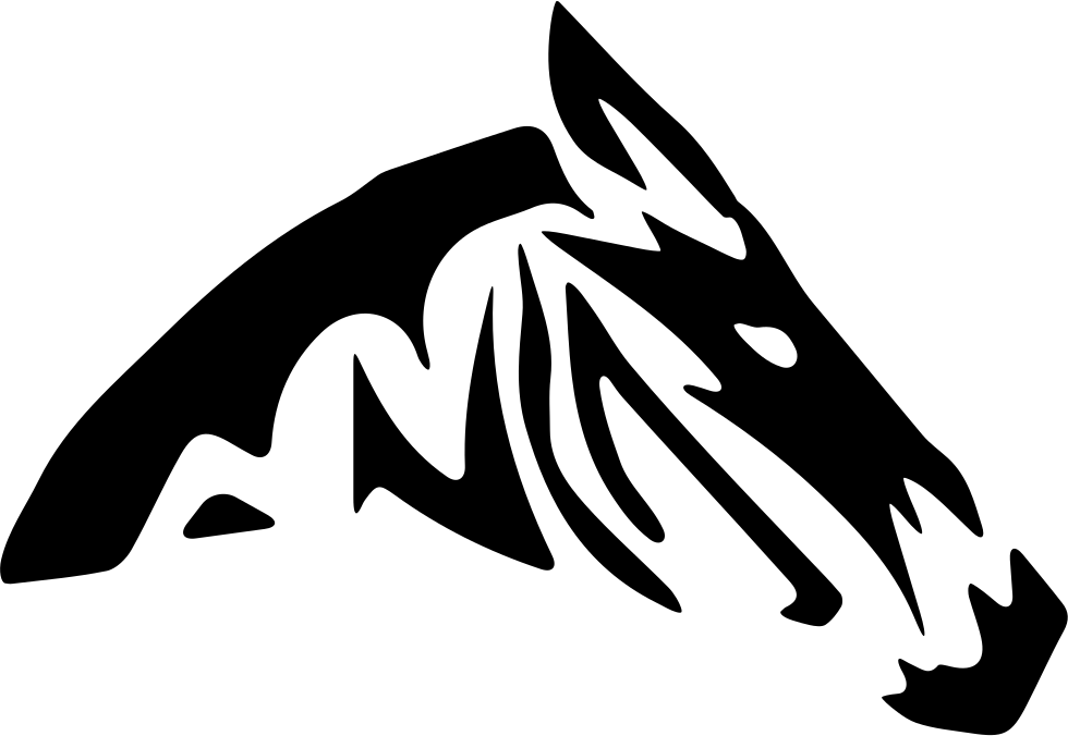 Zebra Silhouette Variant Comments - Icono Cebra (980x676), Png Download