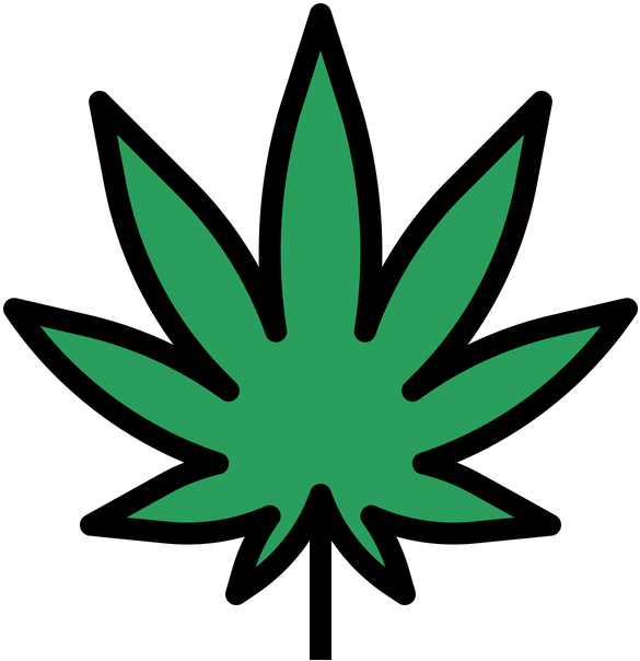 Untitled Design - Folha Da Maconha Em Feltro (800x800), Png Download