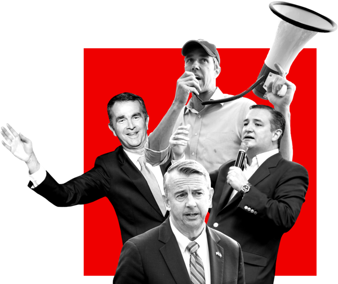 Four Politicians On A Red Background - Red (768x584), Png Download