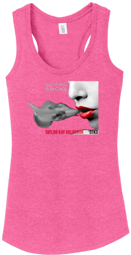 Blowing Smoke Trh279 Ladies Tank - Love You To Pizzas Racerback Tank (500x500), Png Download