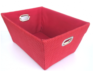 Cbw528srd Rectangular Red Paper Rope Basket With Matching - Wholesaling (300x400), Png Download