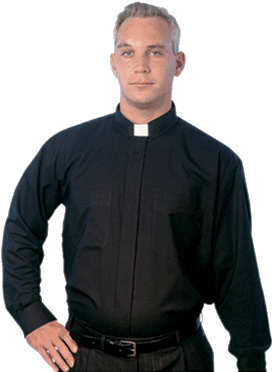 Men's Clergy Shirt Daniel Ellissa Clergy Tab Collar - Priest Shirt (385x373), Png Download