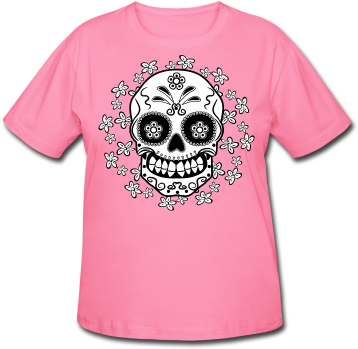 Does - Sugar Skull Queen Duvet (378x378), Png Download