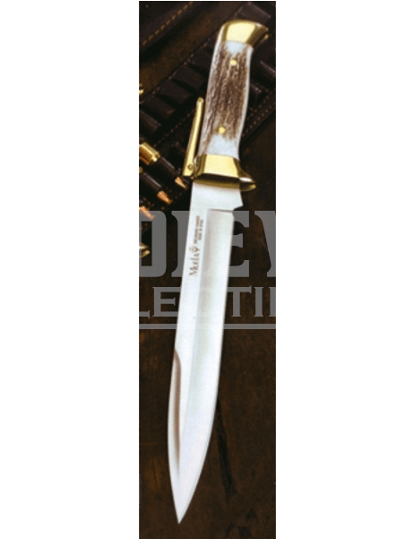 Muela Hunting Knife With Stag Handle - Bowie Knife (600x600), Png Download