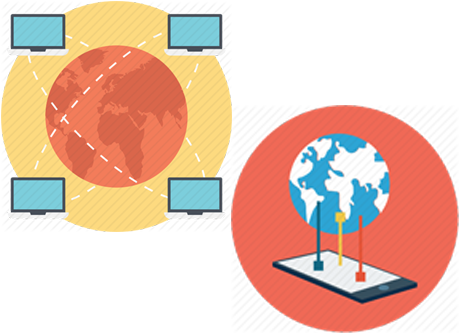 Global A2p Sms And Connectivity - Vector Graphics (480x354), Png Download