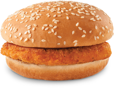 Spicy Chicken Sandwich - Spicy Chicken Patty Sandwich (400x347), Png Download