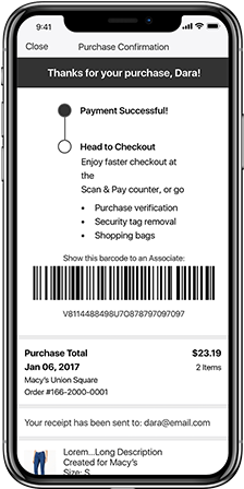 Check Out Faster With Scan & Pay - Iphone X Apple Wallet (400x447), Png Download
