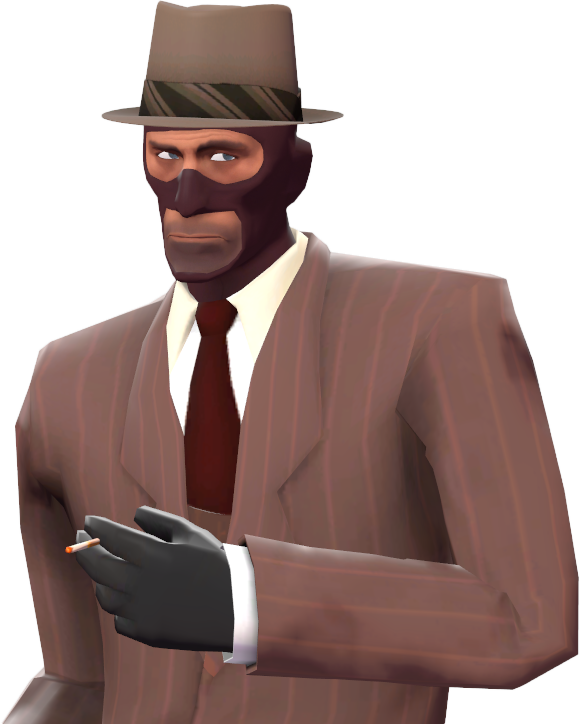 Détective Noir - Spy Tf2 (580x724), Png Download