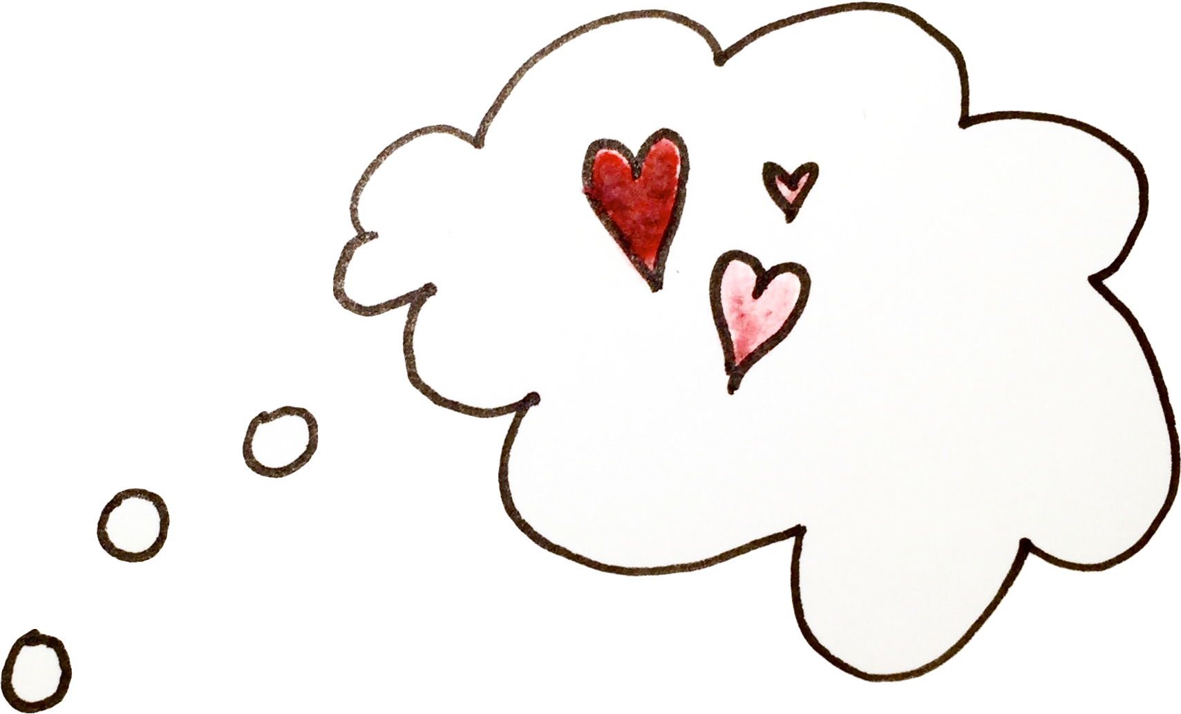 For - Love Thought Bubble Png (1942x1272), Png Download