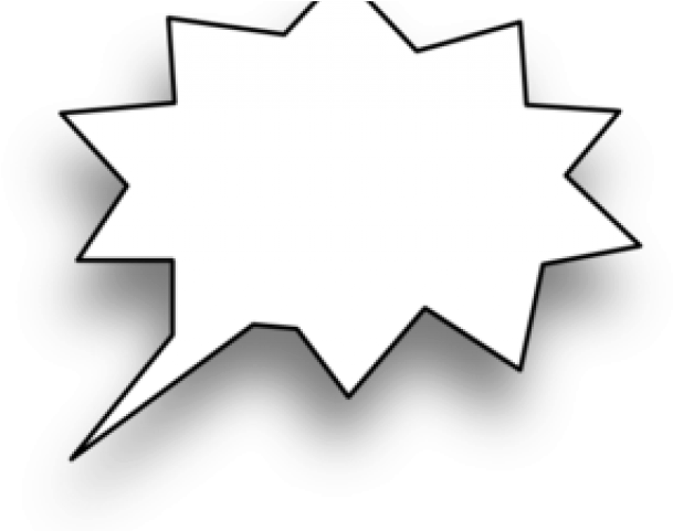 Small Clipart Thought Bubble - Spiky Speech Bubble (640x480), Png Download