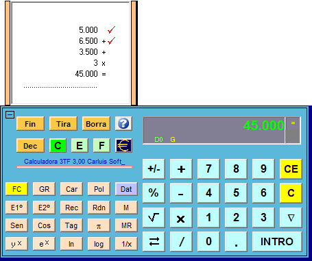 Calculadora Para Imprimir (455x381), Png Download