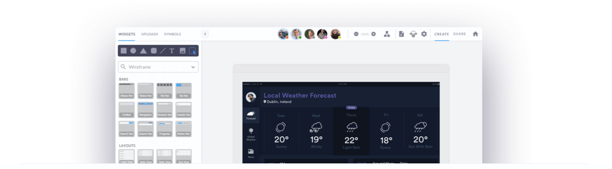 Please Visit Fluid Ui On Your Desktop To Start Prototyping - Fluid Ui (1198x331), Png Download