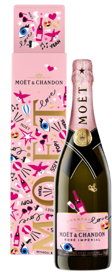 Moet & Chandon Love Rose Imperial Sparkling Wine - Moet Et Chandon (312x559), Png Download
