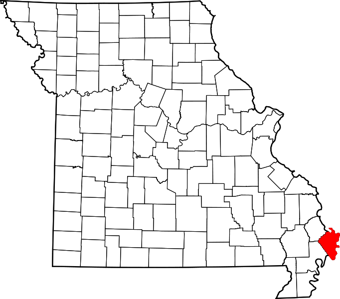 Map Of Missouri Highlighting Mississippi County - Map Of Missouri (682x600), Png Download