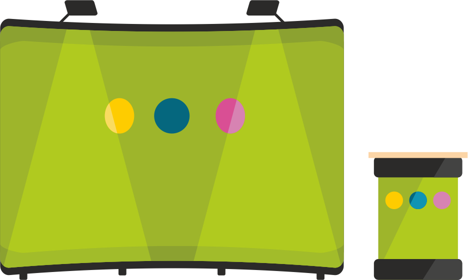 A Custom Exhibition Pop Up Stand - Pop Up Stand Icon (936x561), Png Download