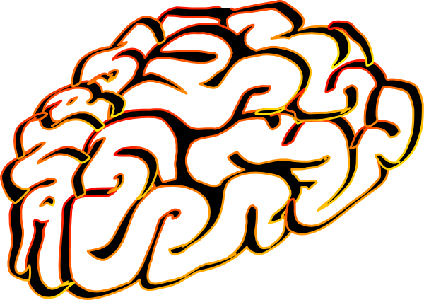 Clipart - Black And White Brain Png (600x424), Png Download