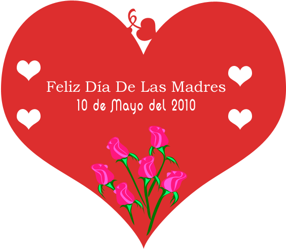 En México Se Festeja El Día De Las Madres Porque Se - Corazon Dia De La Madre (567x567), Png Download