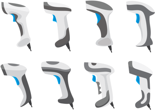 Free Vector Barcode Scanner Icon Set - Vector Graphics (700x490), Png Download