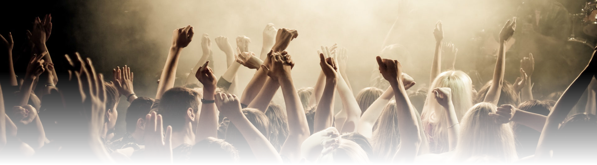 Song List - Fans Club Hands Up Disco Party Smoke 24x18 Print Poster (1920x531), Png Download