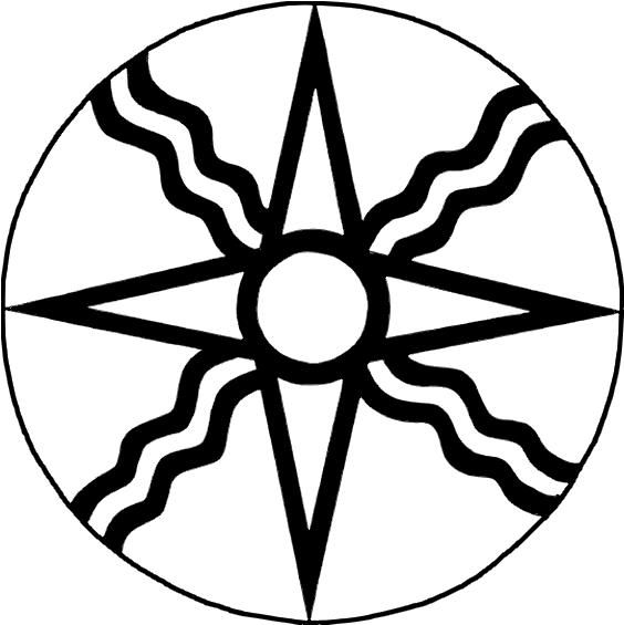 Of Zeus Or Vajra Can Be Also Considered Double Psi - Mesopotamia Symbols (573x574), Png Download
