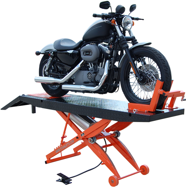 2285 - Titan Lifts Sdml-1000d Motorcycle Lift (1000x665), Png Download