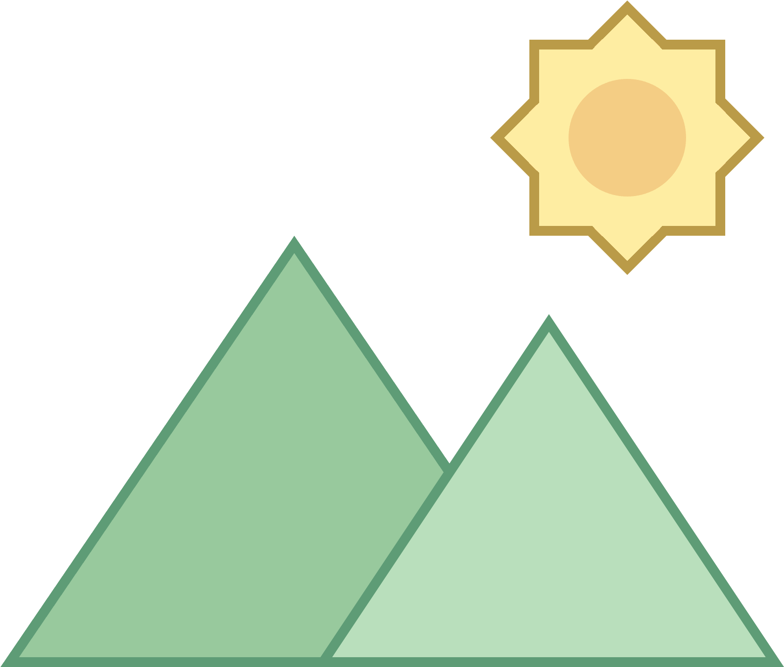 The Icon Shows Two Triangles - Yellow (1600x1600), Png Download