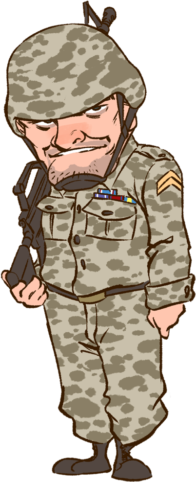 Soldier Clipart Transparent - Clip Art (600x1064), Png Download