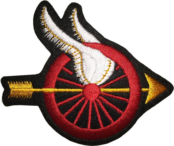 Motorcycle Officer Patch - Motor Wing And Wheel (710x600), Png Download