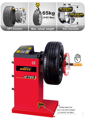 Wheel Balancer U-109 Tire Balancer, Wheel Balancers - Unite Wheel Balancer (483x483), Png Download
