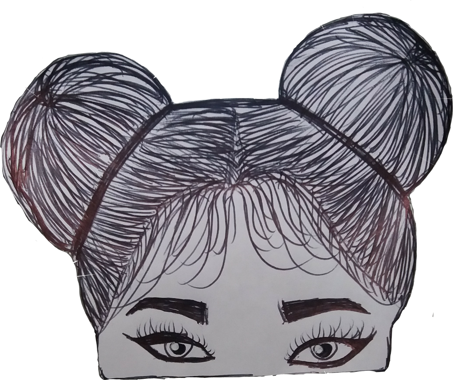 Sticker Hellojune Person Drawing Draw Tumblr Tumblrgirl - Drawing (1533x1304), Png Download