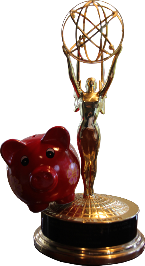Percy Pig And Emmy Award Small - Portable Network Graphics (507x926), Png Download
