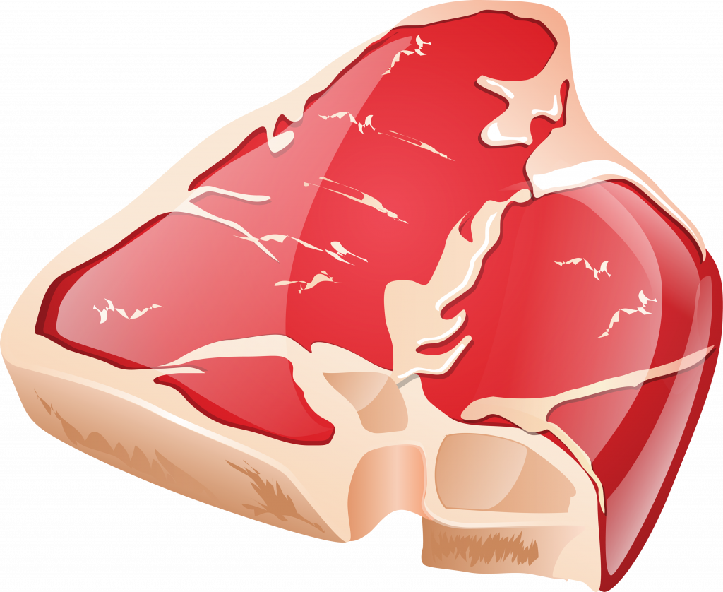 Top Hd Beef Steak Clipart Cdr File Free - Meat Clipart Png (1024x838), Png Download
