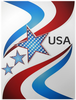 American Flag, Vector Background For Independence Day - Independence Day (400x400), Png Download