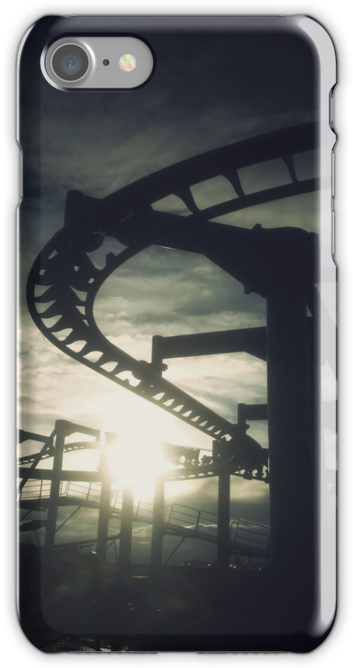 "roller Coaster Silhouette " Iphone Cases & Skins By - Iphone (500x667), Png Download