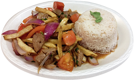 Lomo Saltado - Chow Mein (500x281), Png Download
