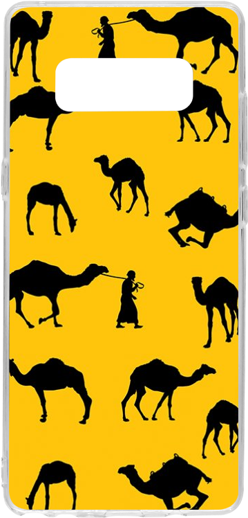 Spr Sp510593 Phone Camel Silhouette 1 - Silhouette (371x750), Png Download